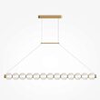 Lustra LED moderna Amulet aurie abajur transparent L9cm 22W, Maytoni