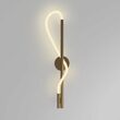Aplica LED moderna Tau aurie abajur alb Ø13cm 13W, Maytoni