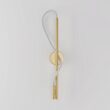 Aplica LED moderna Tau aurie abajur alb Ø13cm 13W, Maytoni
