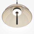 Lustra LED moderna Bangkok neagra rotunda abajur coniac Ø25cm 12W, Maytoni