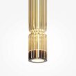 Lustra LED moderna Ordo neagra abajur coniac Ø8cm 8W, Maytoni