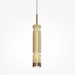 Lustra LED moderna Ordo neagra abajur coniac Ø8cm 8W, Maytoni