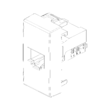 Priza RJ45 cat5e carbon matt, 1m, Netsafe UTP, NEVE UP Vimar, VIM-09338.9.CM