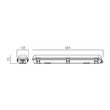 Corp de iluminat LED etans IP65 25W/6500K/3300lm XProof PF14CW Arelux