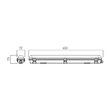 Corp de iluminat LED etans IP65 13W/4000K/1690lm XProof PF11NW Arelux