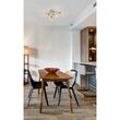 Plafoniera clasica aurie abajururi sticla champagne 6xE14/28W, Merida 02-988 Smarter