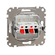 Priza dubla alba pentru difuzoare Sedna Design, Schneider Electric SDD111411