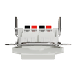Priza dubla alba pentru difuzoare Sedna Design, Schneider Electric SDD111411