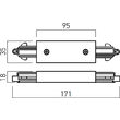 Conector liniar si element alimentare MT1018 BK Arelux