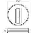 Adaptor montaj plafon mini proiectoare MT1016 BK Arelux