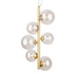 Lustra moderna Dallas aurie abajur chihlimbar Ø29cm, Maytoni