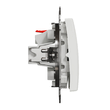 Intrerupator revenire alb 10A Sedna Design, Schneider Electric SDD111111