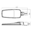 Corp de iluminat stradal ±15° zone pietonale/auto IP65 45W-55W/4000K/6912lm-8352 lm XStreet STR02NW S Arelux