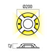 Spot LED incastrat pardoseala trafic pietonal IP67 4x3W/4000K/1070lm XPuck PK03NW Arelux