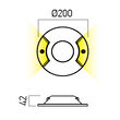 Spot LED incastrat pardoseala trafic pietonal IP67 2x6W/4000K/1070lm XPuck PK02NW Arelux