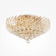 Plafoniera cristal transparent clasica Karolina aurie Ø51cm, Maytoni