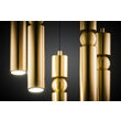 Lustra moderna neagra-aurie detalii sferice aurii 5xGU10/60W Alas 2020 Jupiter