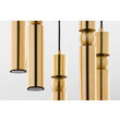Lustra moderna neagra-aurie detalii sferice aurii 5xGU10/60W Alas 2020 Jupiter