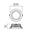 Spot LED incastrat gips-carton 30W/4000K/4200lm XMaxi MA10NW Arelux