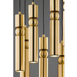 Lustra moderna neagra-aurie detalii sferice aurii 7xGU10/60W Alas 2021 Jupiter