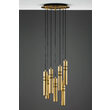 Lustra moderna neagra-aurie detalii sferice aurii 7xGU10/60W Alas 2021 Jupiter