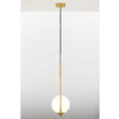Lustra moderna aurie geometrica abajur sticla opal 1xE14/40W Igon 2042 Jupiter