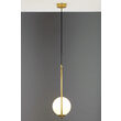 Lustra moderna aurie geometrica abajur sticla opal 1xE14/40W Igon 2042 Jupiter