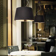 Lustra moderna neagra abajur PVC 4xE27/60W, Nordik SP4 161648 Ideal Lux