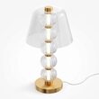 Veioza LED moderna Amulet aurie abajur transparent Ø25cm 10W, Maytoni