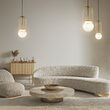 Lustra moderna Telford aurie abajur alb Ø15cm, Maytoni