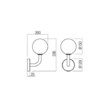 Aplica moderna Confusio neagra abajur sticla opal E14/28W, 01-3253 Redo
