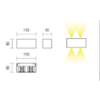 Aplica moderna il. direct/indirect LED 15W/1482lm/3000K, Amplitude 01-1230 Redo