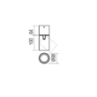 Plafoniera moderna Corinth neagra dispersor orientabil GU10/7W, 01-3430 Redo
