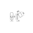 Aplica moderna Corinth aurie cu intrerupator GU10/7W, 01-3420 Redo