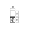 Plafoniera moderna Corinth aurie structura metalica GU10/7W, 01-3432 Redo