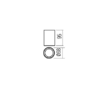 Plafoniera moderna Corinth alba structura metalica GU10/7W, 01-3422 Redo