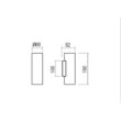 Aplica moderna Corinth aurie il. direct/indirect 2xGU10/7W, 01-3414 Redo