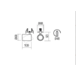 Spot modern Corinth alb dispersor orientabil GU10/7W, 01-3437 Redo