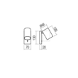 Aplica moderna Corinth alba cu intrerupator GU10/7W, 01-3419 Redo