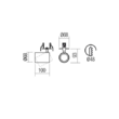 Spot modern Corinth, auriu, dispersor orientabil, GU10/7W, 01-3438 Redo