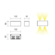 Aplica moderna Amplitude neagra il. direct/indirect LED 15W/1482lm/3000K, 01-2810 Redo