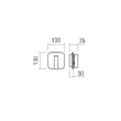 Aplica moderna Quda nichel intrerupator LED 6W/720lm/3000K, 01-2978 Redo