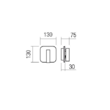Aplica moderna Quda aurie intrerupator LED 6W/720lm/3000K, 01-2977 Redo