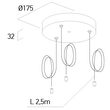 Sistem suspendare 3 fire torsadate XPILL PXR01/02/03 Ø175 mm MAX. L=2.5 m SBK  Arelux PXR0123SU SBK