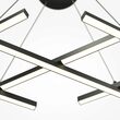 Lustra LED moderna Halo neagra abajur alb L30cm 40W, Maytoni