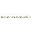 Banda LED XRIBO ZIGZAG IP65 rola 5 m 72W/5ml 72LED/ml 3000K >115° Arelux RB27265ZWW