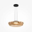 Lustra LED moderna Bassa neagra abajur olive Ø45cm 20W, Maytoni