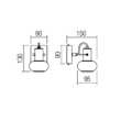 Spot auriu mat abajur sticla fumurie E14/28W, Matias 04-546 Smarter