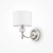 Aplica clasica Alicante nichel abajur alb L17cm, Maytoni