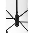 Candelabru modern negru abajururi champagne 3xG9/60W si 3xGU10/60W Moka 1993 Jupiter